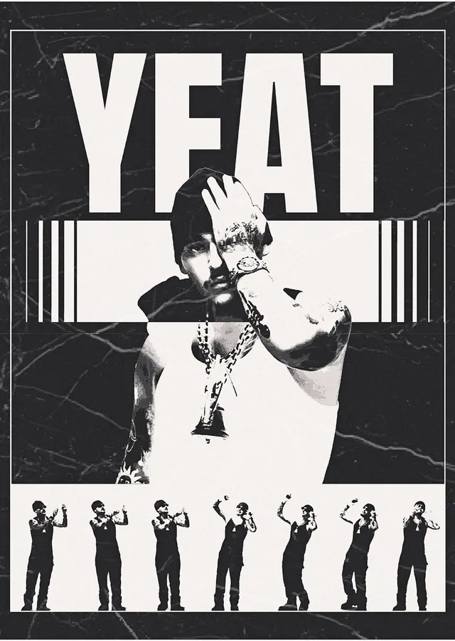 YEAT metal tablo