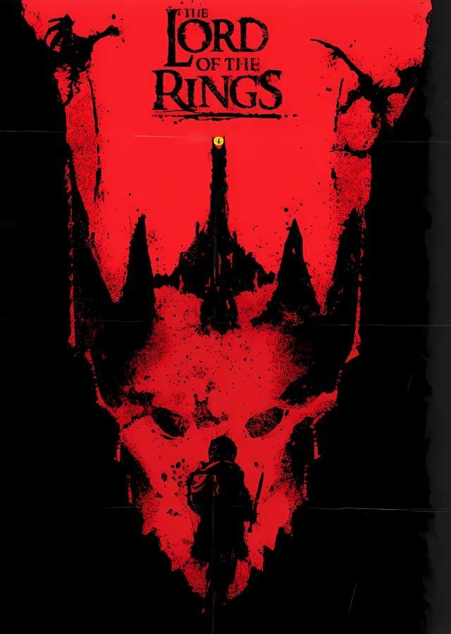 The Lord of the Rings: Kızıl Kule metal tablo