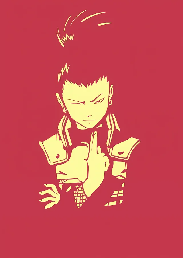 Shikamaru Nara metal tablo
