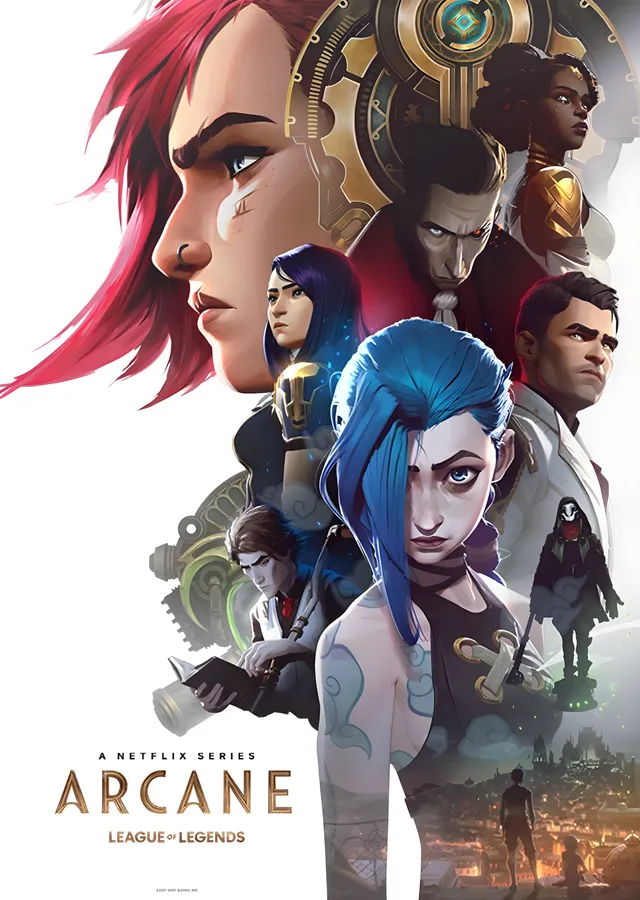 Arcane: League of Legends Ana Kadro metal tablo