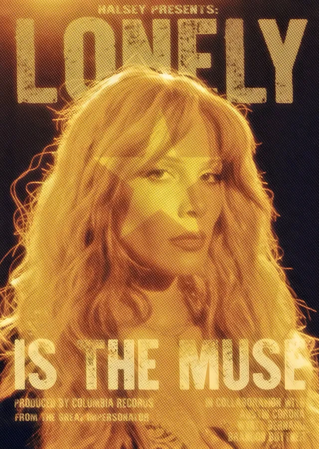 Halsey: Lonely Is The Muse metal tablo