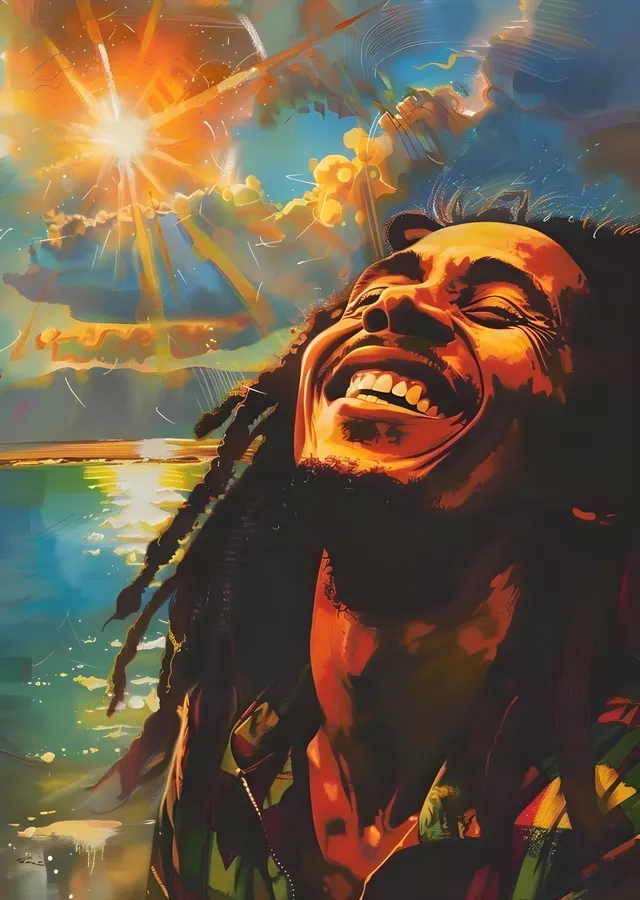 Bob Marley: Gün Batımı metal tablo