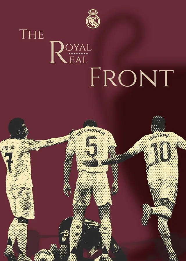 Real Madrid: The Royal Front metal tablo