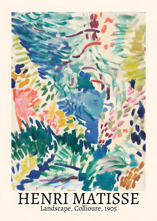 Henri Matisse: Landscape, Collioure metal tablo