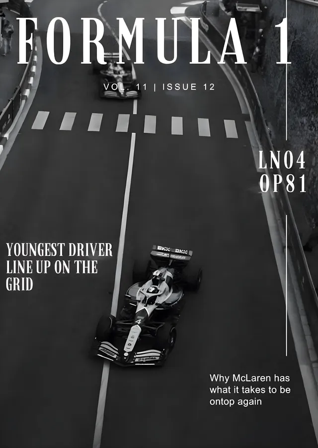 Formula 1: En Genç Pilot Kadrosu metal tablo