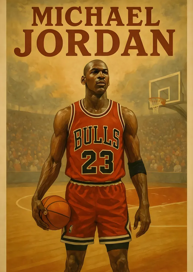 Michael Jordan: Basketbol İkonu metal tablo