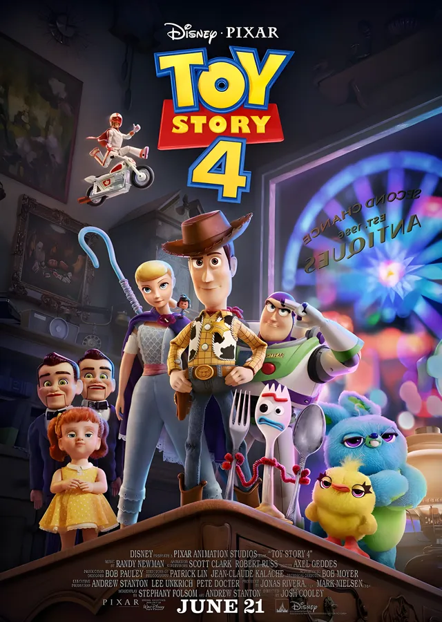 Toy Story 4 - Antika Dükkanı metal tablo