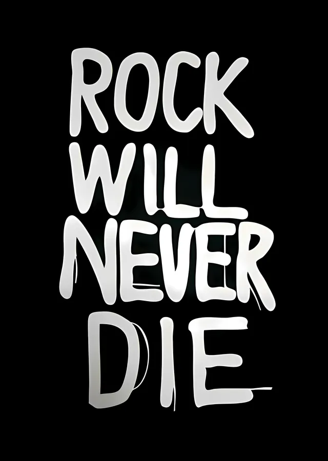 Rock Will Never Die metal tablo