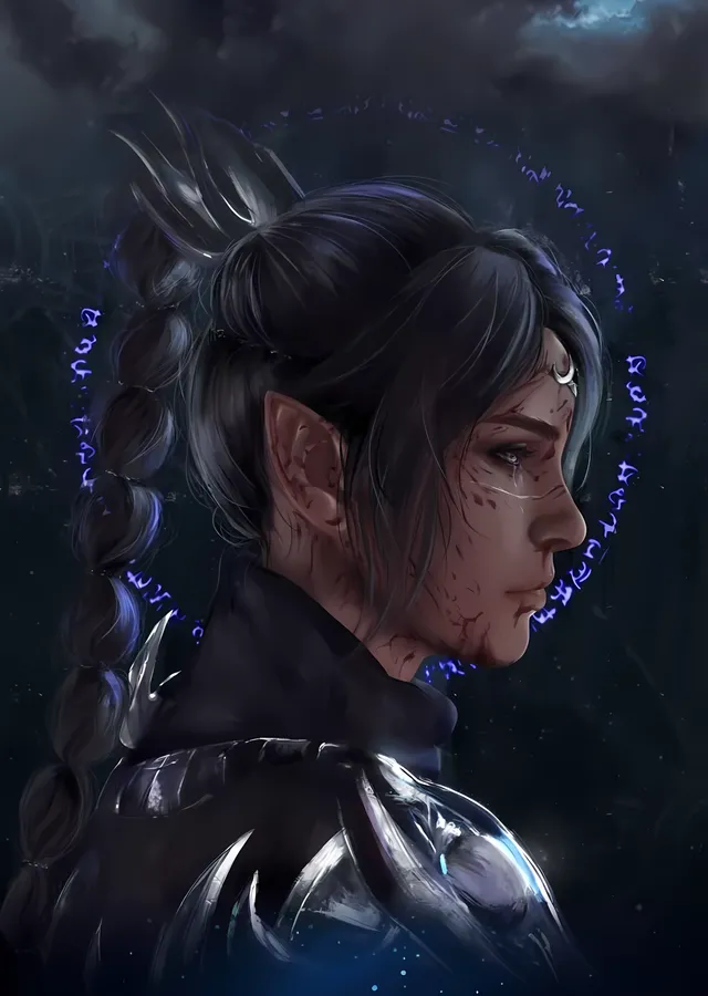 Karanlık Elf: Hüzün ve Yıkım metal tablo