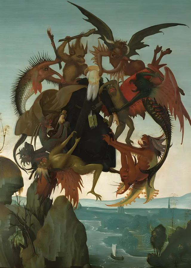 Michelangelo - Aziz Antonius'un Işkencesi metal tablo