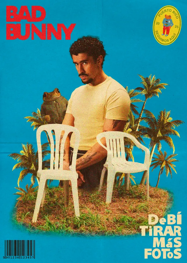 Bad Bunny: DtMF Kapak metal tablo