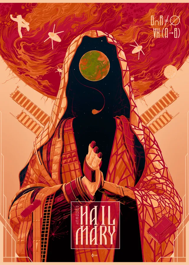 Project Hail Mary - Alternatif Afiş metal tablo