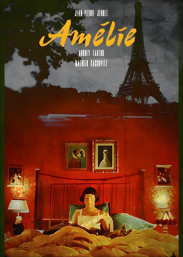 Amélie: Kırmızı Yatak Odası metal tablo