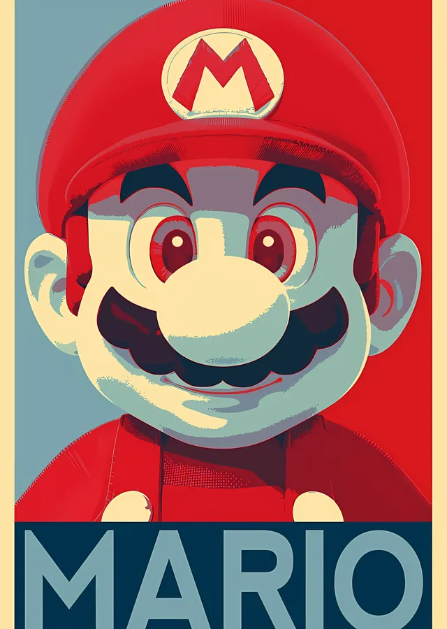 Mario: İtalyan Kahramanı metal tablo