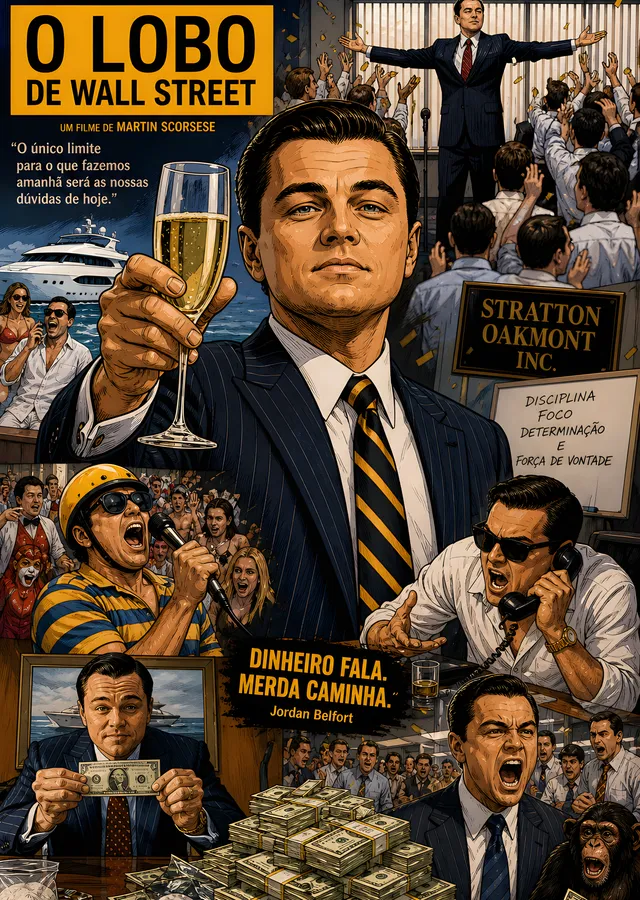 The Wolf of Wall Street - O Lobo de Wall Street metal tablo