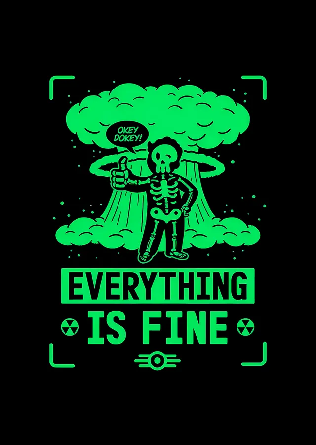 Fallout: Everything Is Fine metal tablo