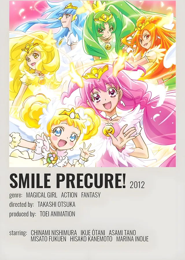 Smile PreCure 2012: Sihirli Kızlar metal tablo