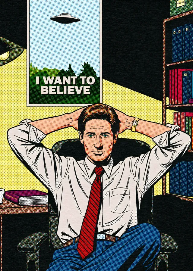 The X-Files · Fox Mulder metal tablo