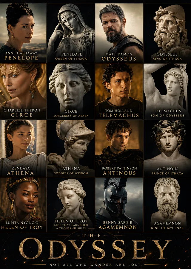The Odyssey: Kahramanlar Panosu metal tablo
