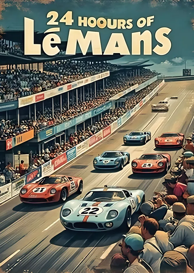 24 Hours of Le Mans metal tablo