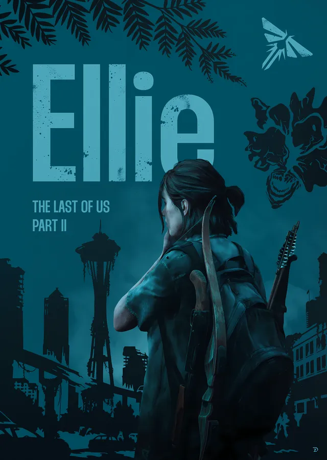 The Last of Us Part II: Ellie metal tablo