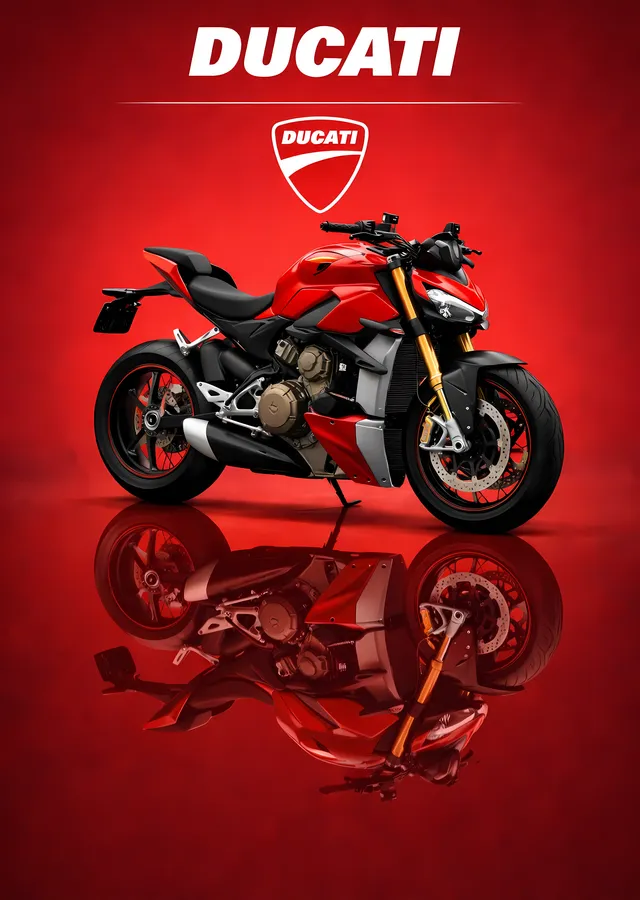 Ducati Streetfighter V4 metal tablo