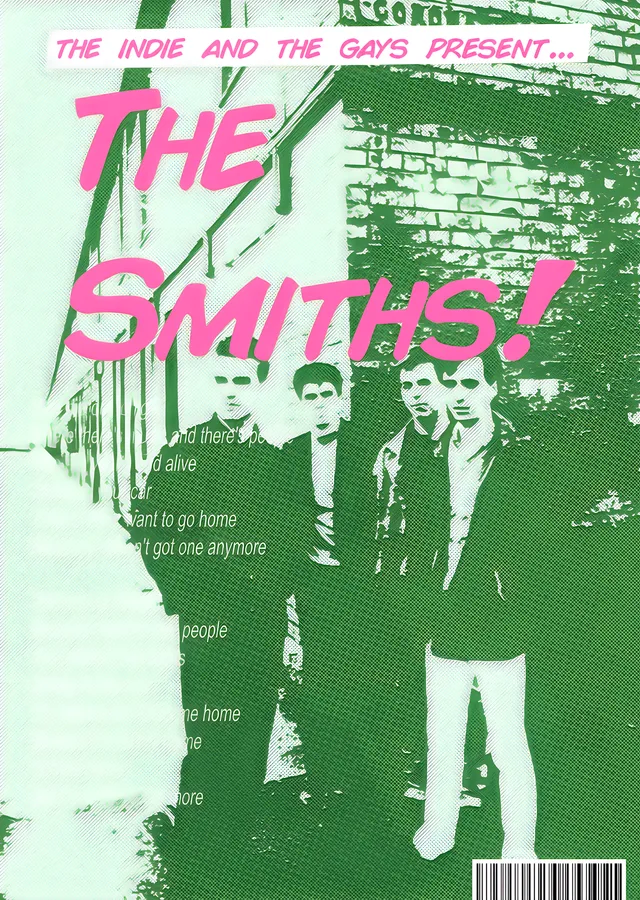 The Smiths: Yeşil Baskı metal tablo