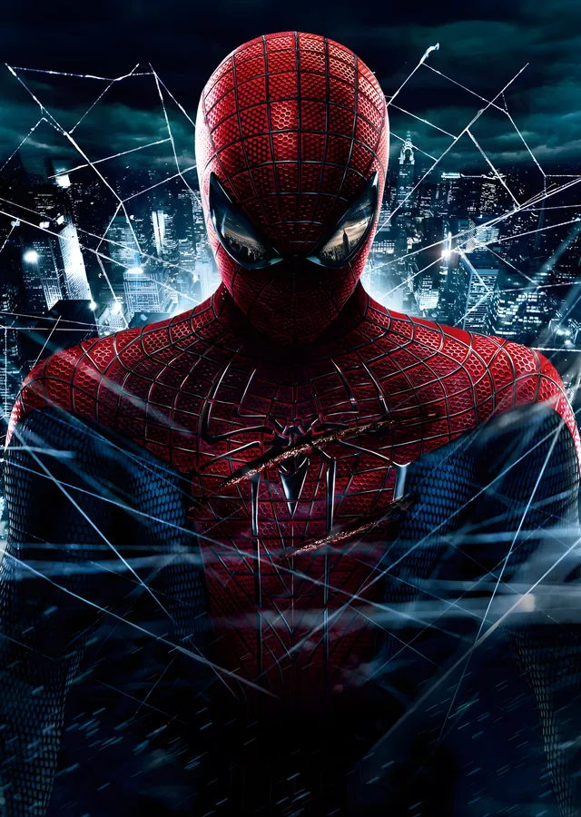 Spider-Man: Mavi Işıklar metal tablo