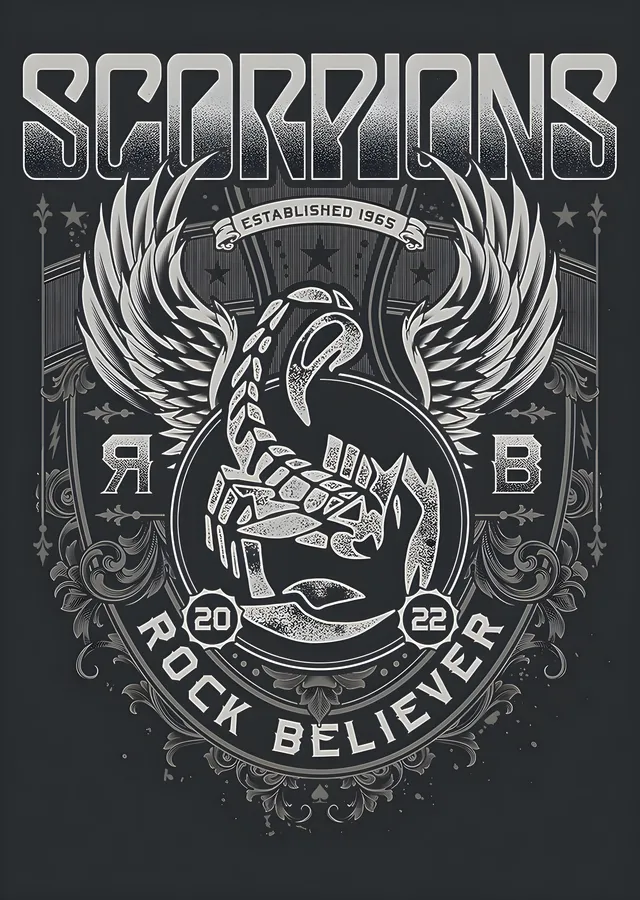 Scorpions: Rock Believer 2022 metal tablo