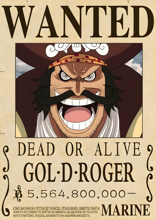 GOL-D-ROGER: İnfaz İlanı metal tablo