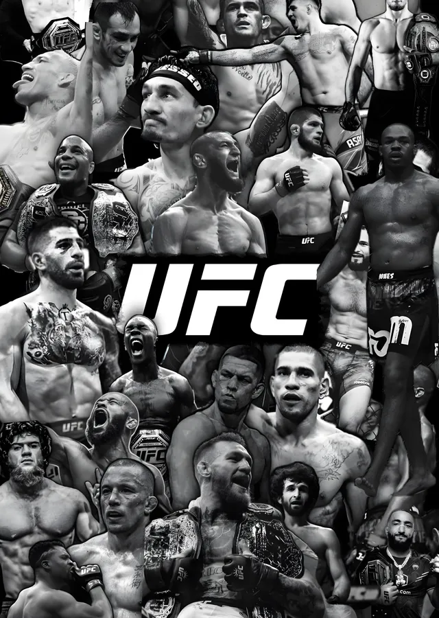 UFC Şampiyonlar Duvarı metal tablo