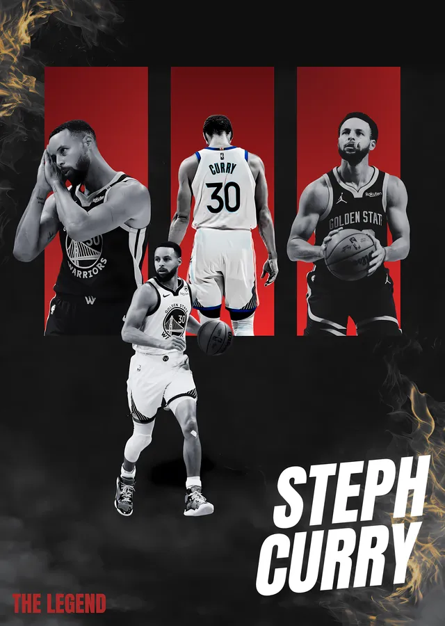 Steph Curry: The Legend metal tablo