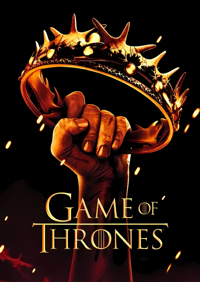 Game of Thrones: Tacı Kavrayan El metal tablo