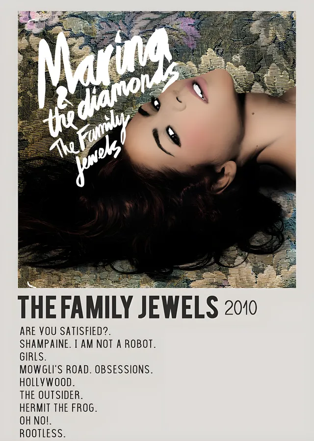 Marina and the Diamonds - The Family Jewels metal tablo
