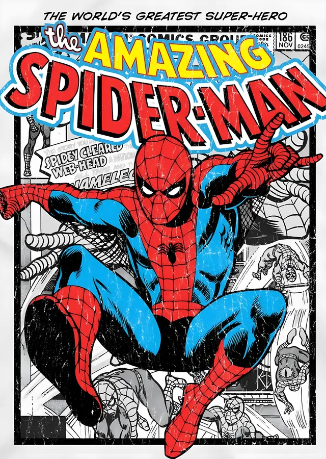 The Amazing Spider-Man: Klasik Kapak metal tablo