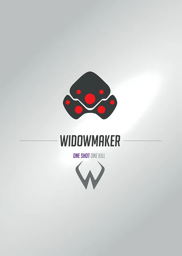 Widowmaker - One Shot One Kill metal tablo