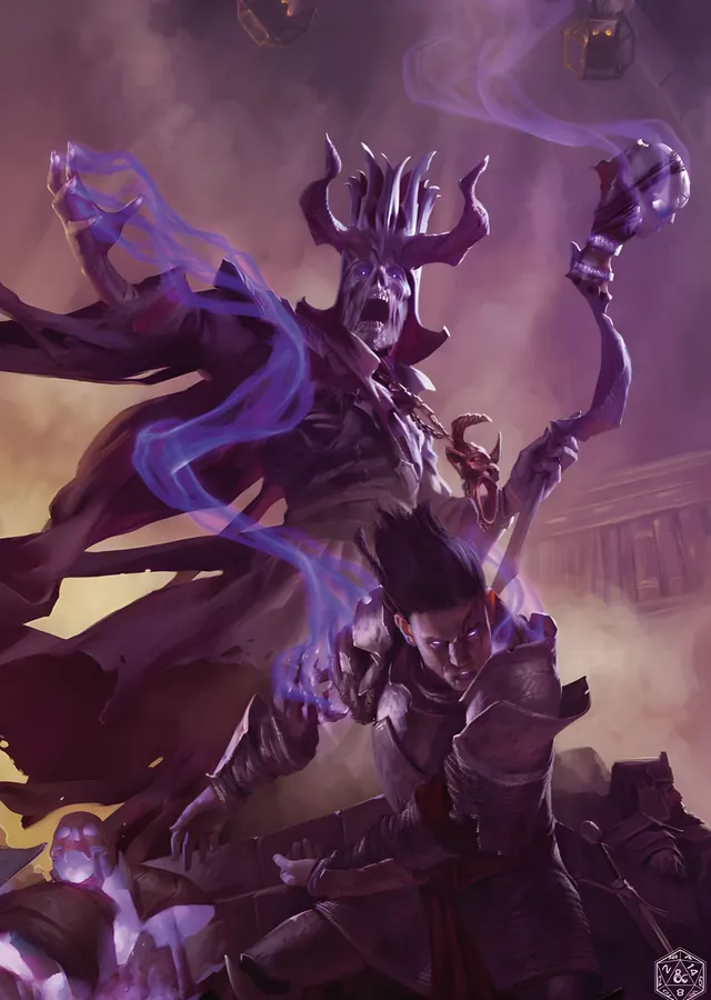 Dungeons & Dragons Lich Saldırısı metal tablo