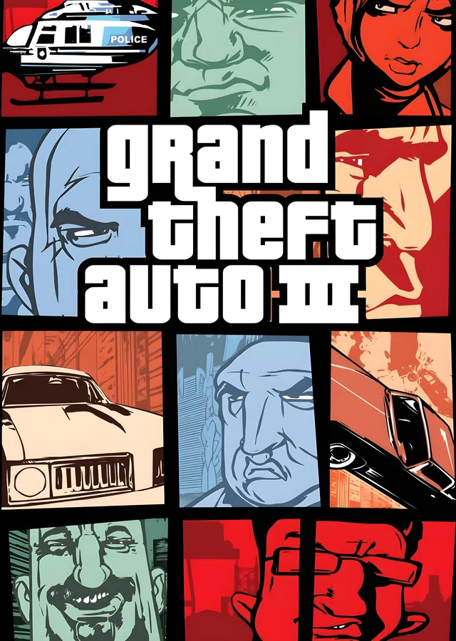 Grand Theft Auto III metal tablo