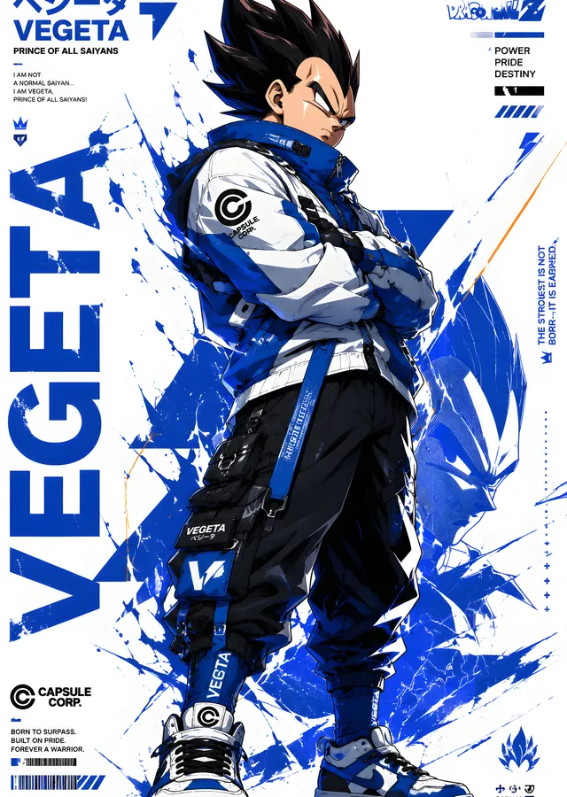 Vegeta: Saiyan Prensinin Gururu metal tablo