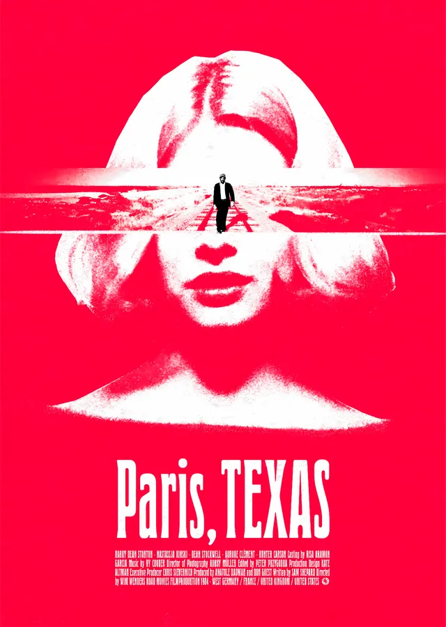 Paris, Texas metal tablo