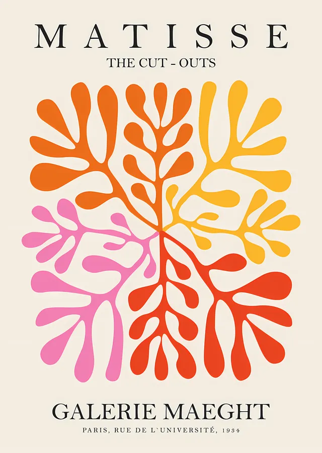 Matisse: Galerie Maeght Turuncu metal tablo