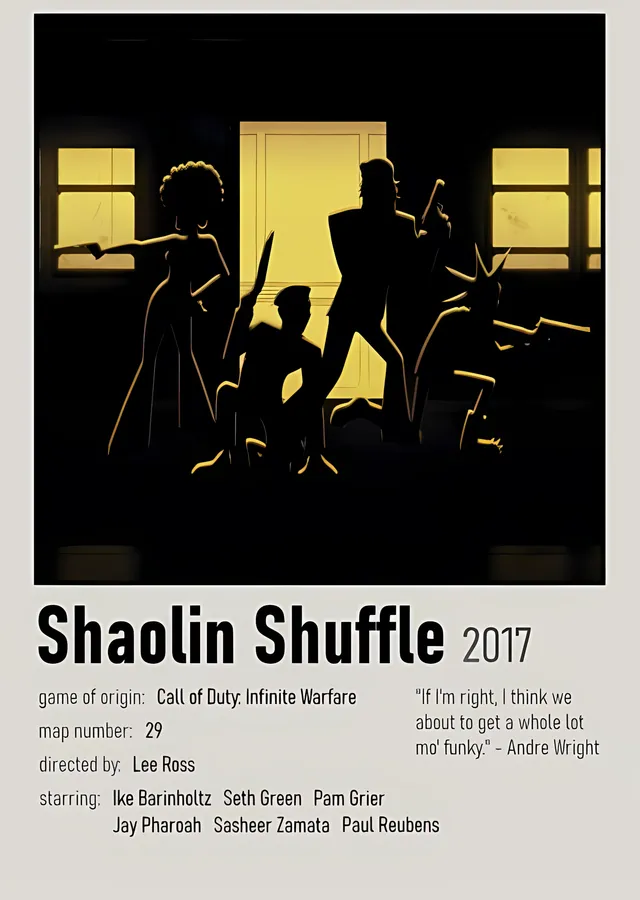 Shaolin Shuffle metal tablo