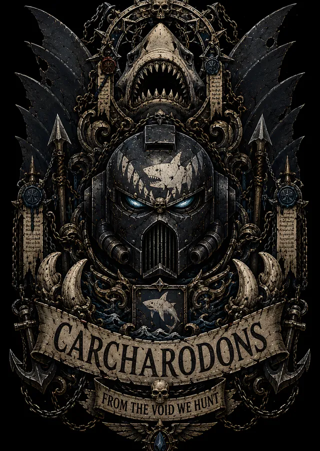 Warhammer 40K: Carcharodons metal tablo