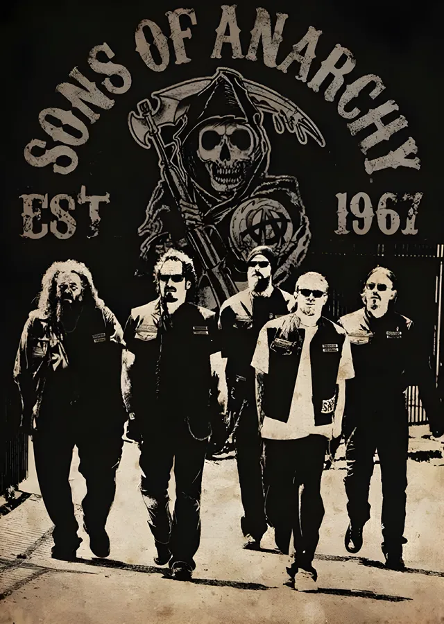 Sons of Anarchy: 1967 metal tablo