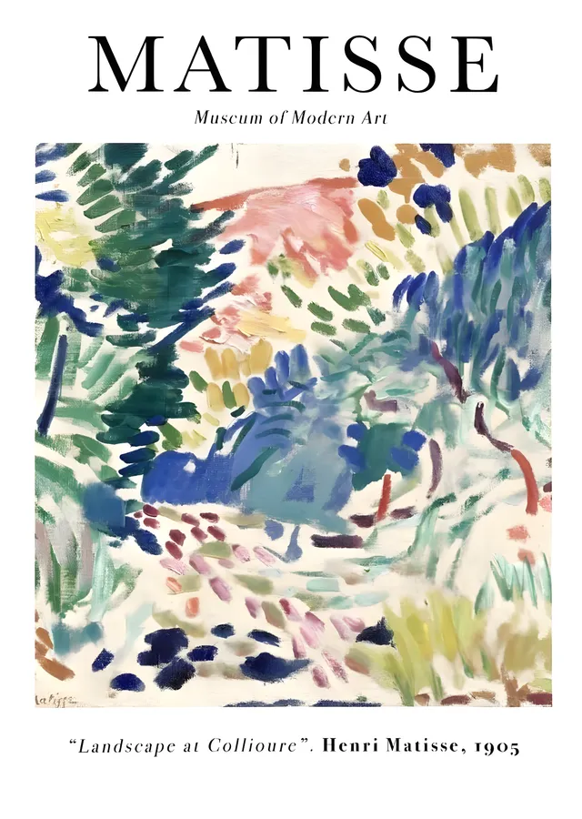 Matisse: Landscape at Collioure metal tablo