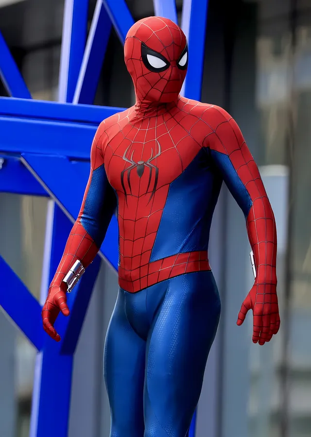 Spider-Man: Mavi İskele metal tablo