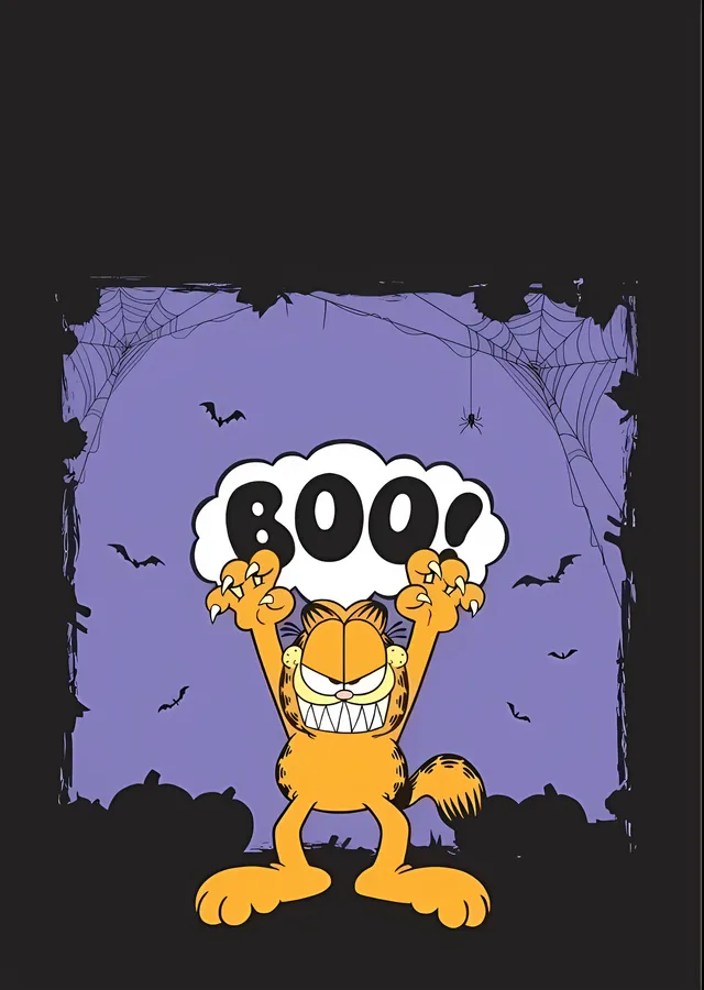 Garfield: Boo! metal tablo