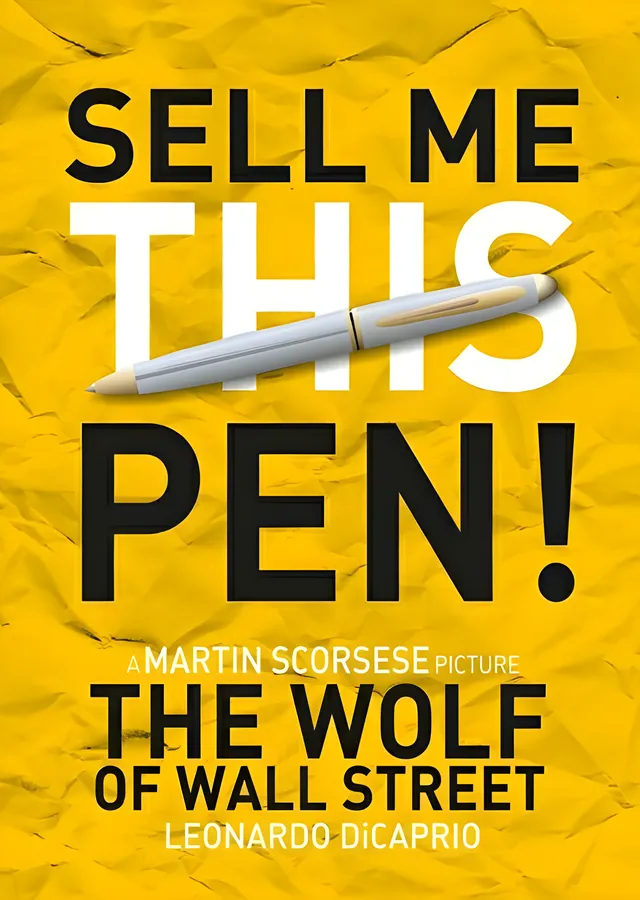 The Wolf of Wall Street - Sell Me This Pen metal tablo