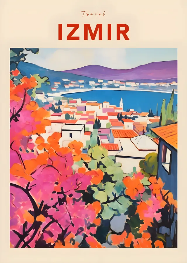 Izmir Fauvist Travel metal tablo