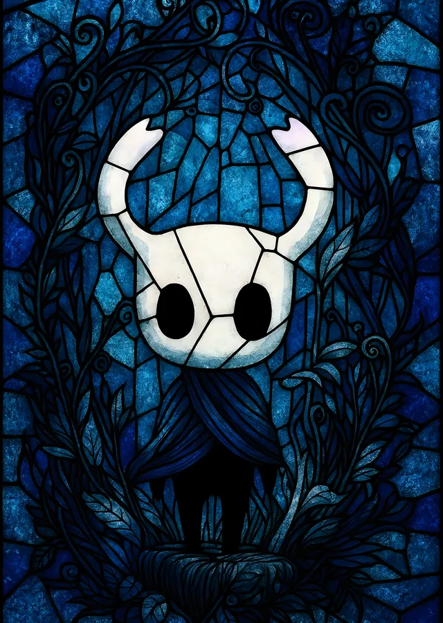 Hollow Knight: Karanlık Şövalye metal tablo